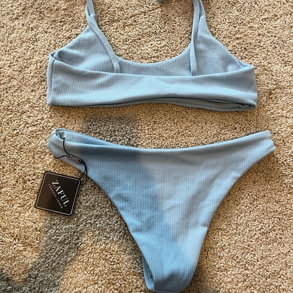 Zaful Light Blue Bikini Set - Picture 4 of 5